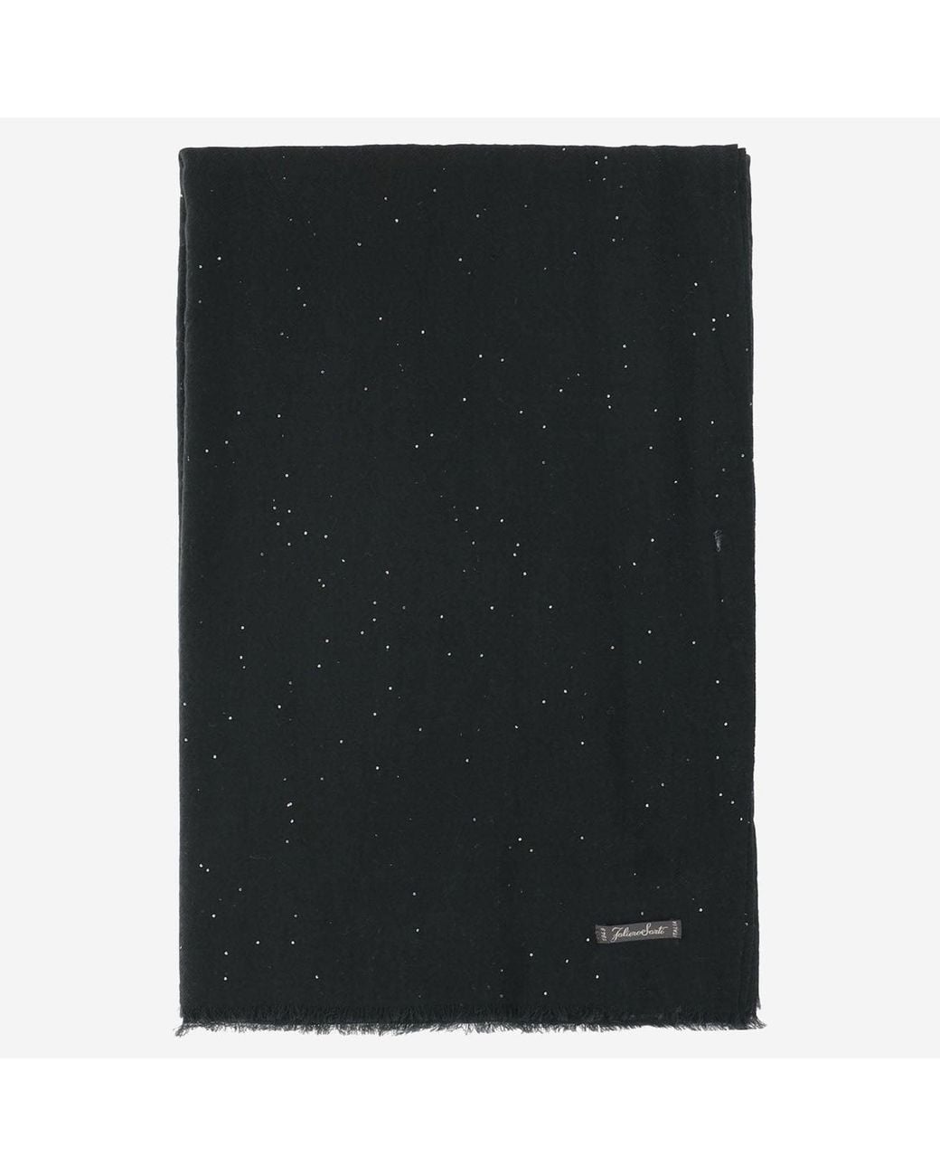 Faliero Sarti Black Scarf Raissa Wool