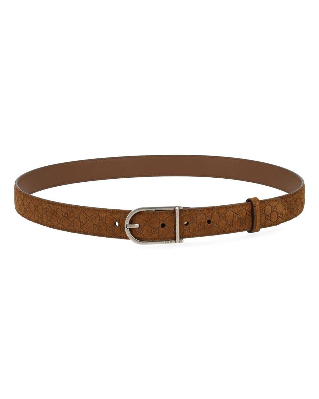 Gucci Brown Logo Buckle Belt for men