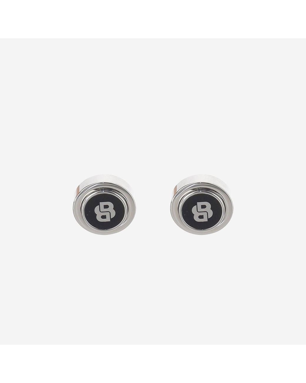 Boss Metallic Brass Cufflinks With Logo