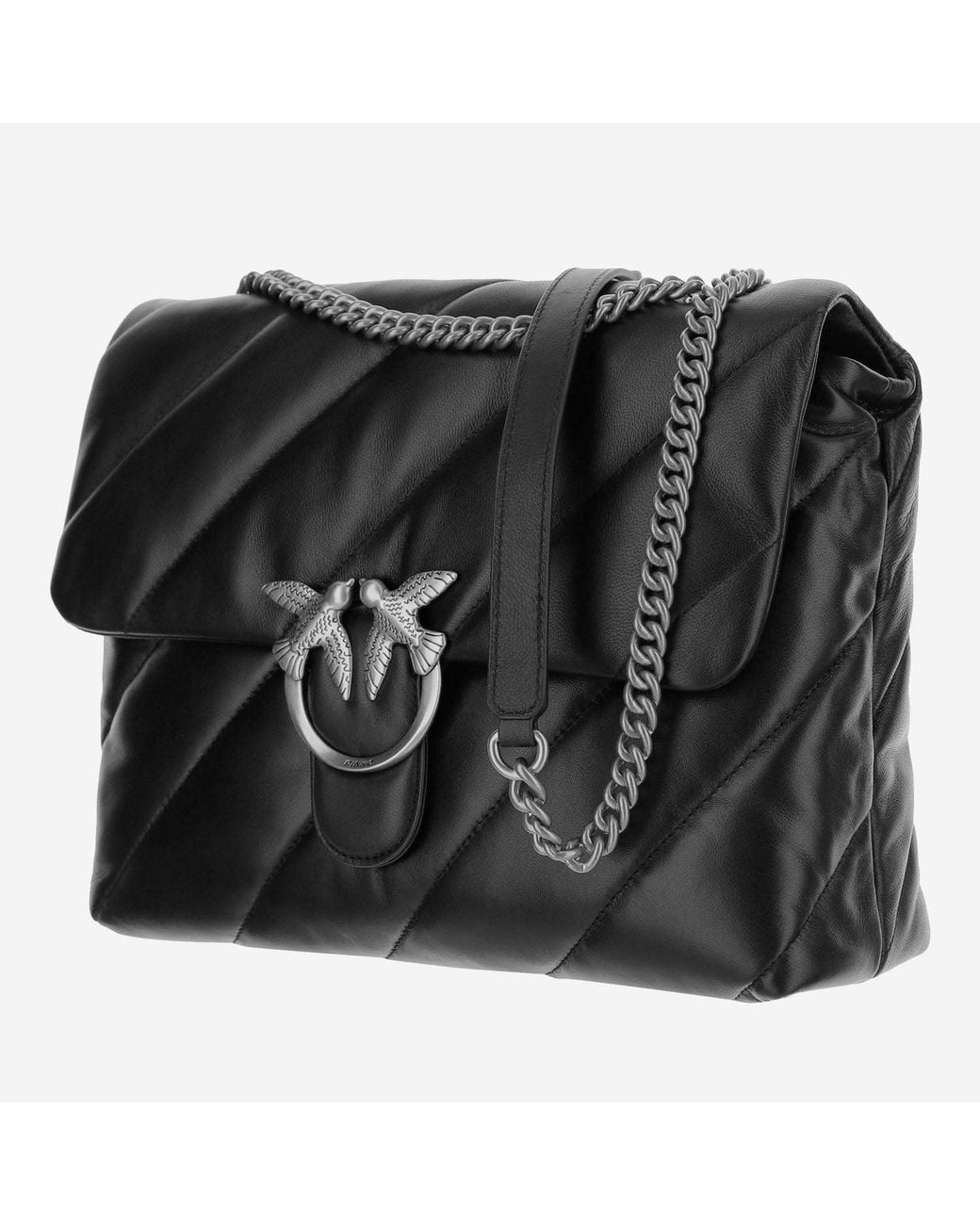 Pinko Black Love Big Puff Bag