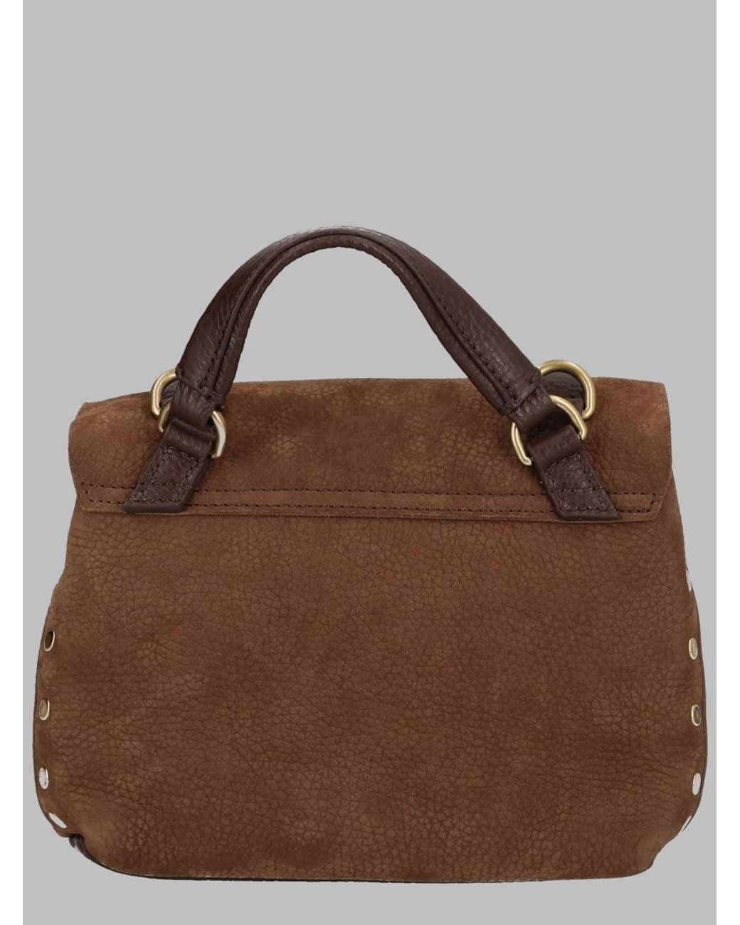 Zanellato Brown Leather Handbag With Structured Shape