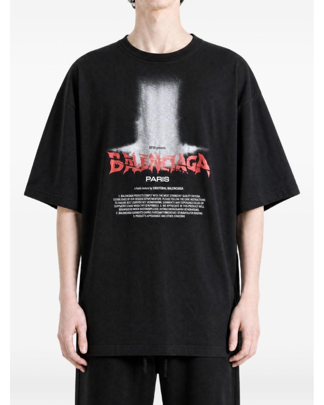 Balenciaga Black Oversize The Door T-Shirt
