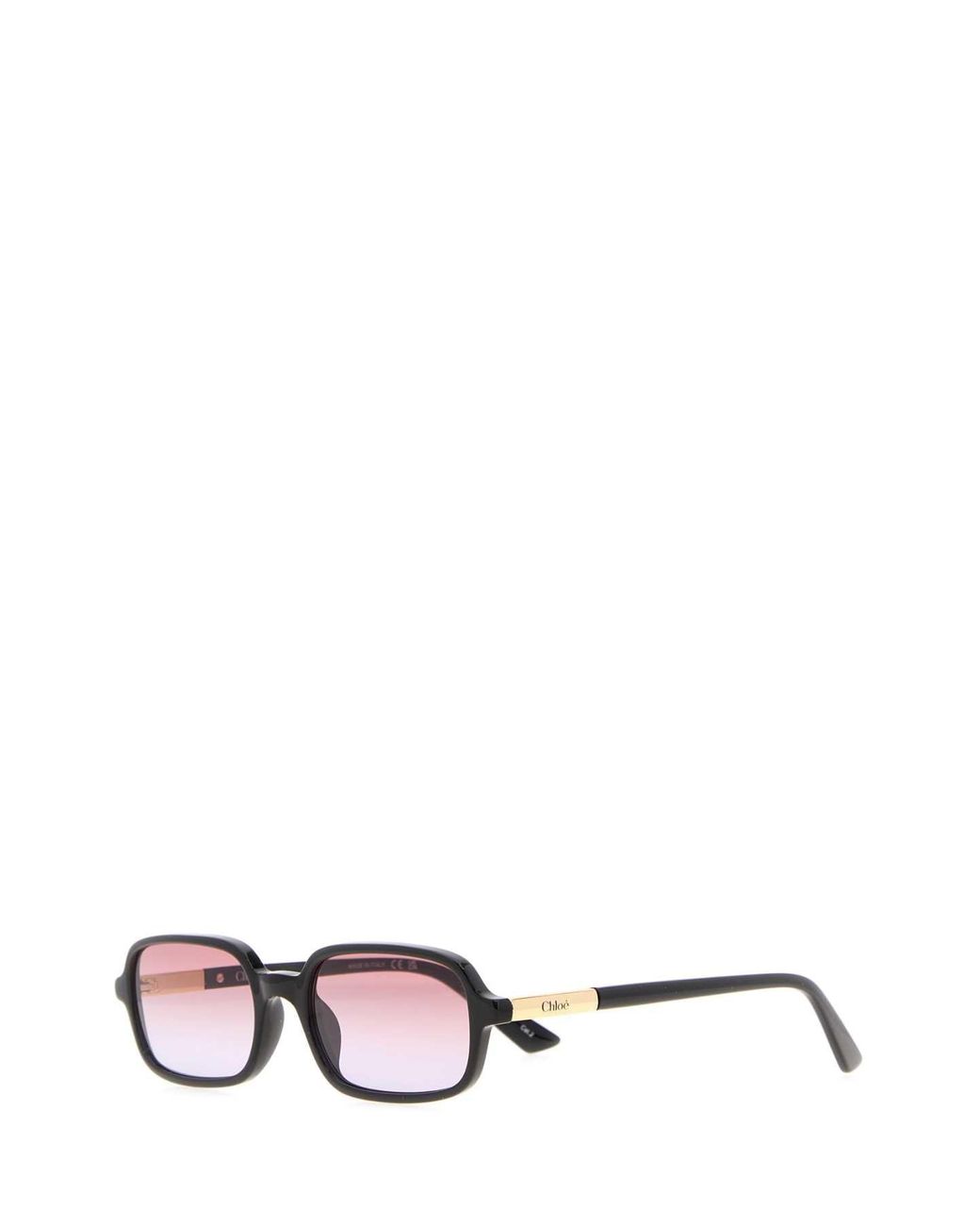 Chloé White Rectangular Sunglasses