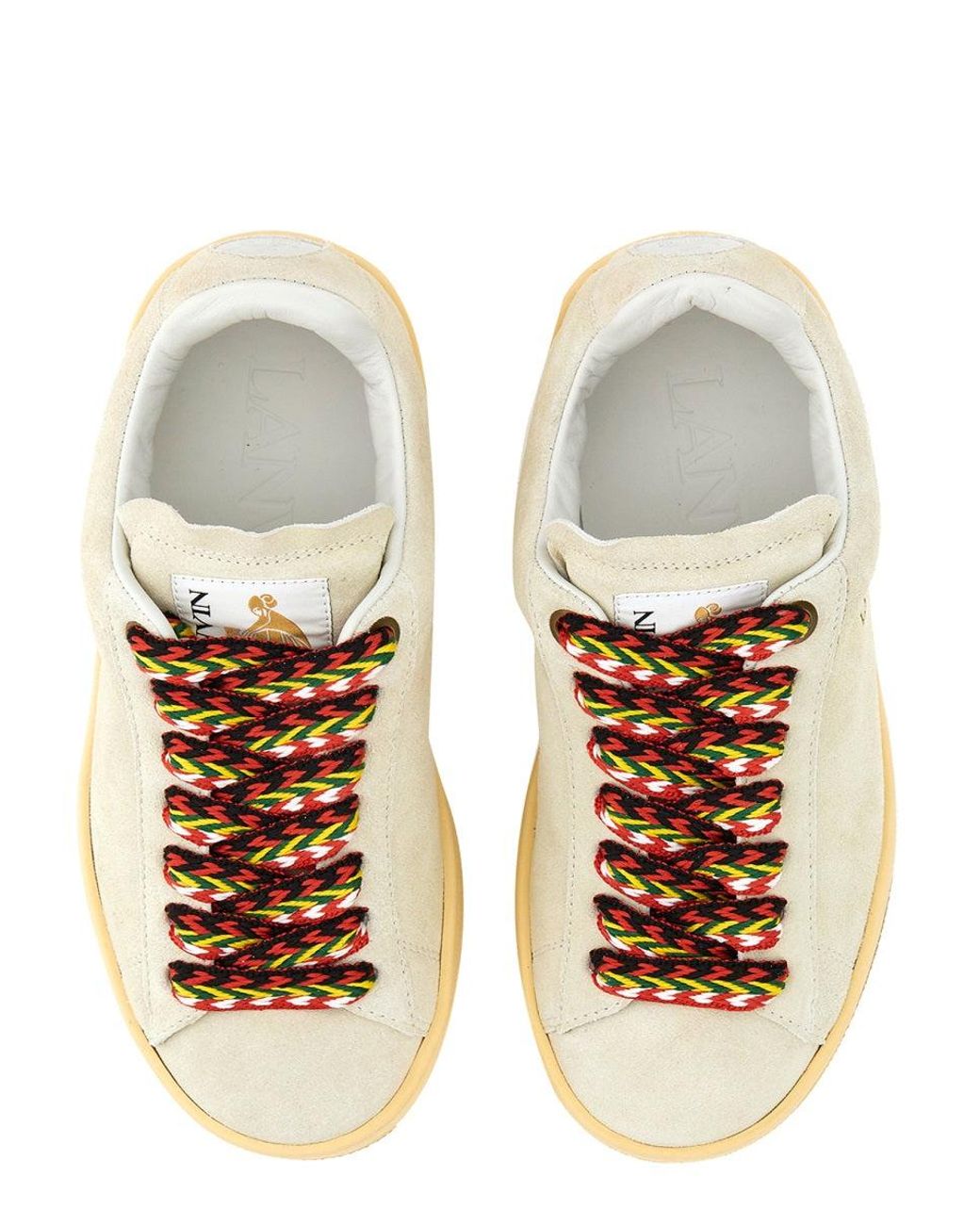 Lanvin Natural Sneaker Cube With Soft Leather Upper