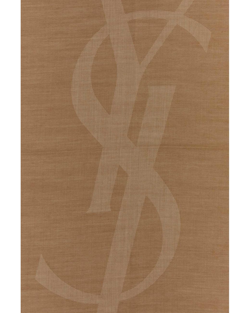 Saint Laurent Natural Biscuit Cashmere-Blend Scarf 140 Cm X 140 Cm