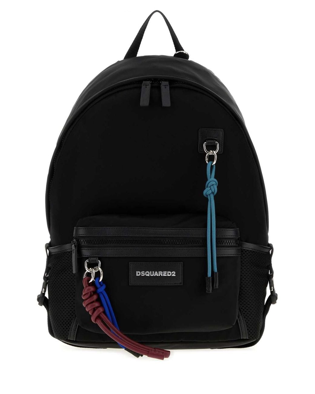 DSquared² Black Mini Nylon Basic Backpack for men