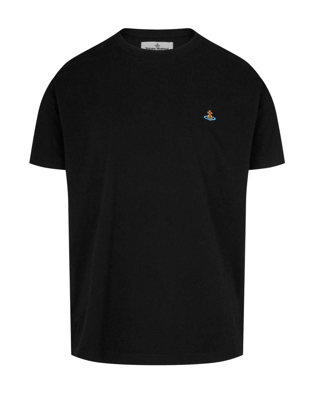 Vivienne Westwood Black Vivienne Westwood Orb Logo Cotton T-Shirt
