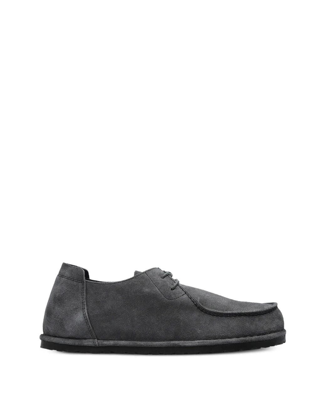Birkenstock White Utti Lace N Charcoal, Suede Leather