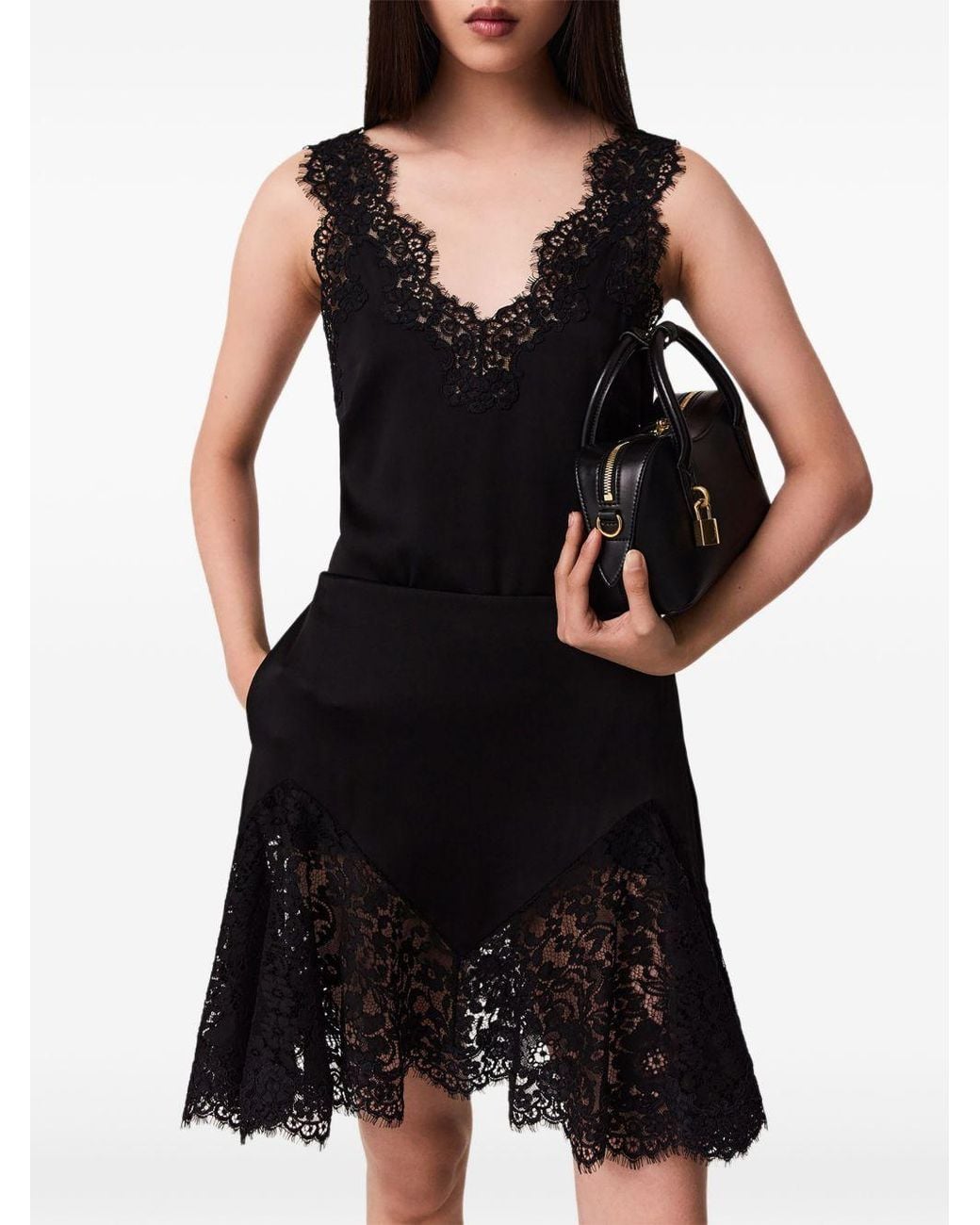 Stella McCartney Black Lace Trimmed Skirt