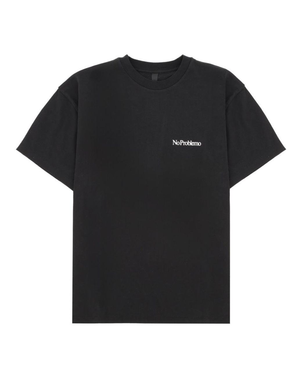 No Problemo Black T Shirt Con Logo E Stampa