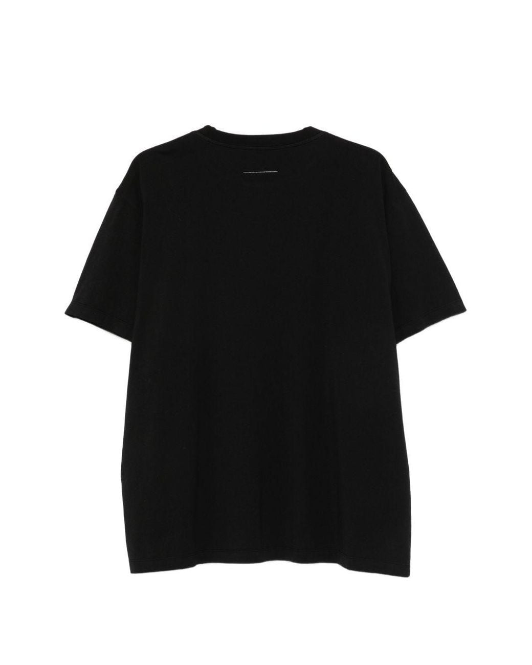 MM6 by Maison Margiela Black Logo Cotton T Shirt
