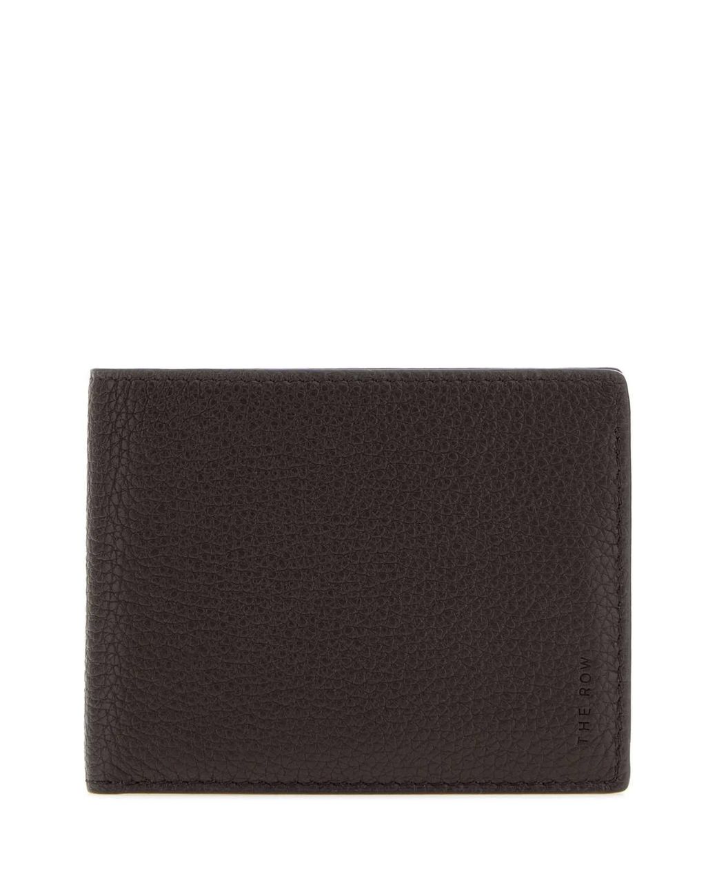 The Row Black Dark Leather Wallet for men