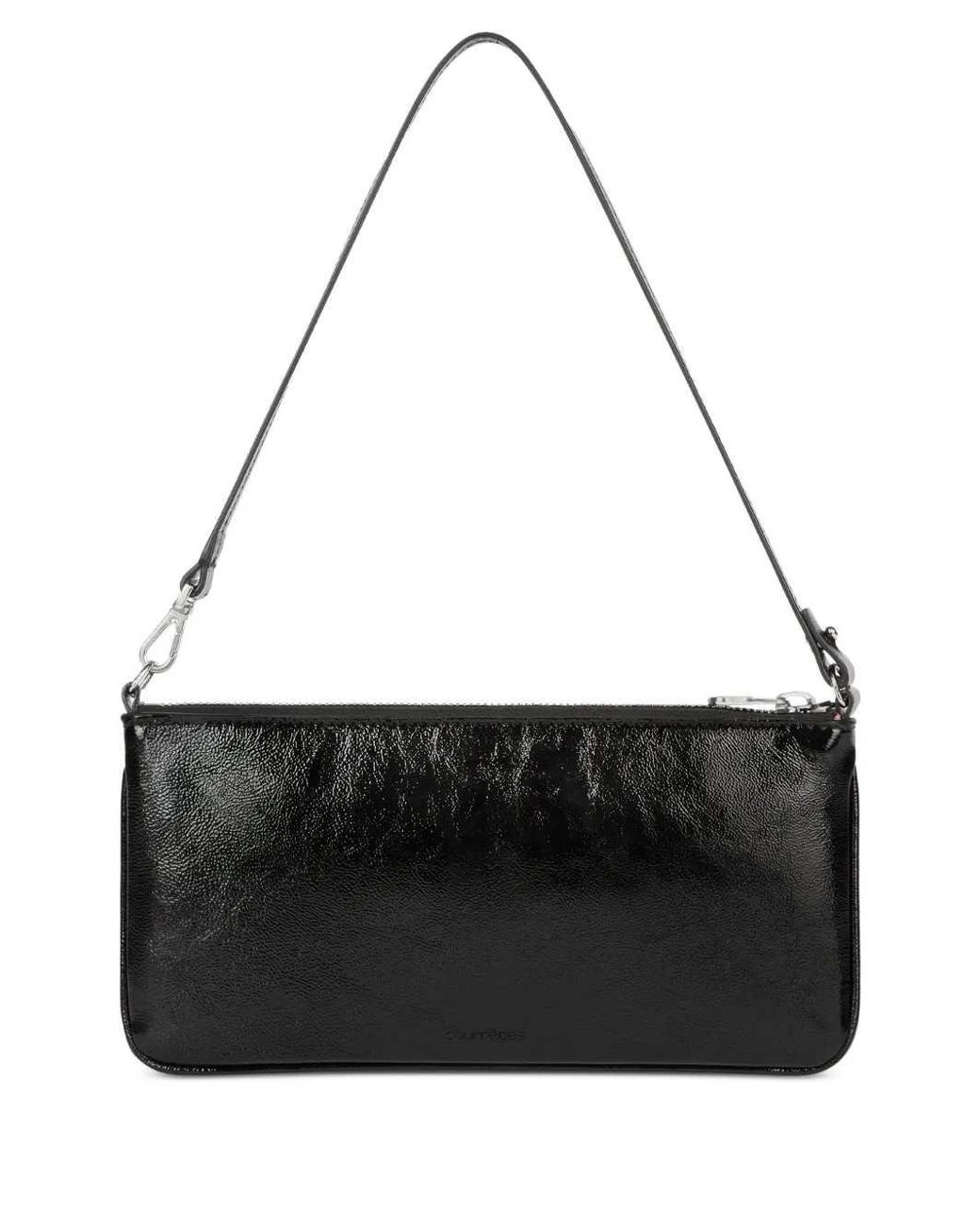 Courreges Black Leather Mini Bag