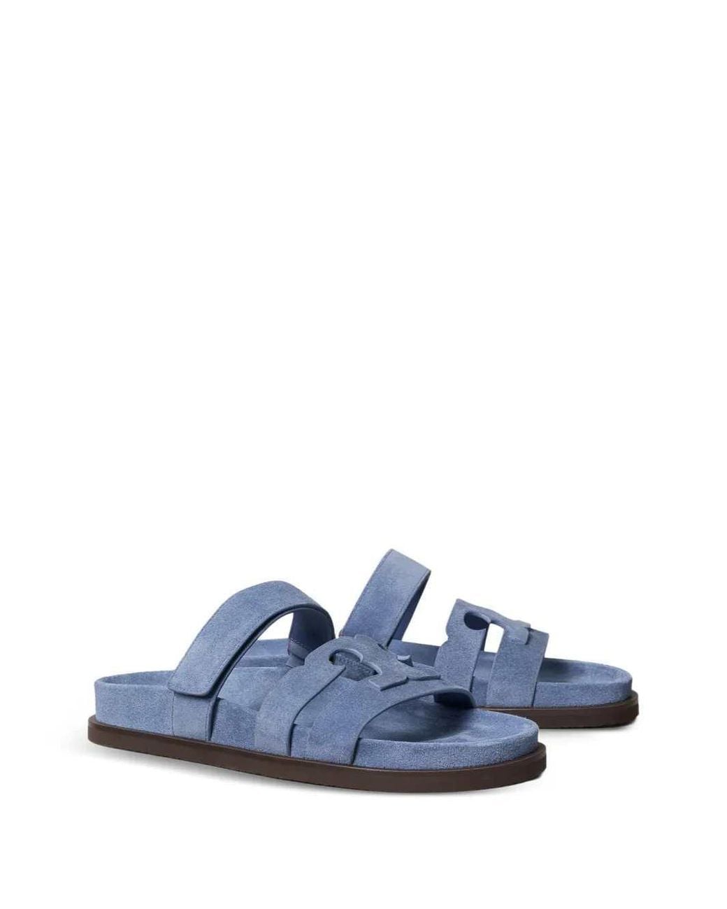Tory Burch Blue Ines Sport Slides