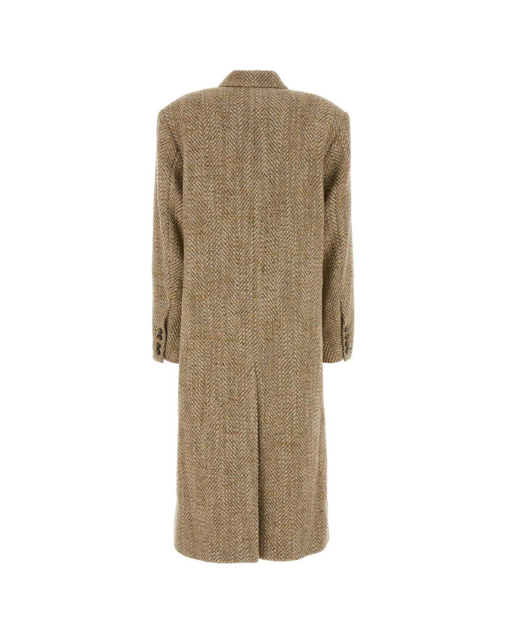 Isabel Marant Natural Melange Knit Pilda Coat