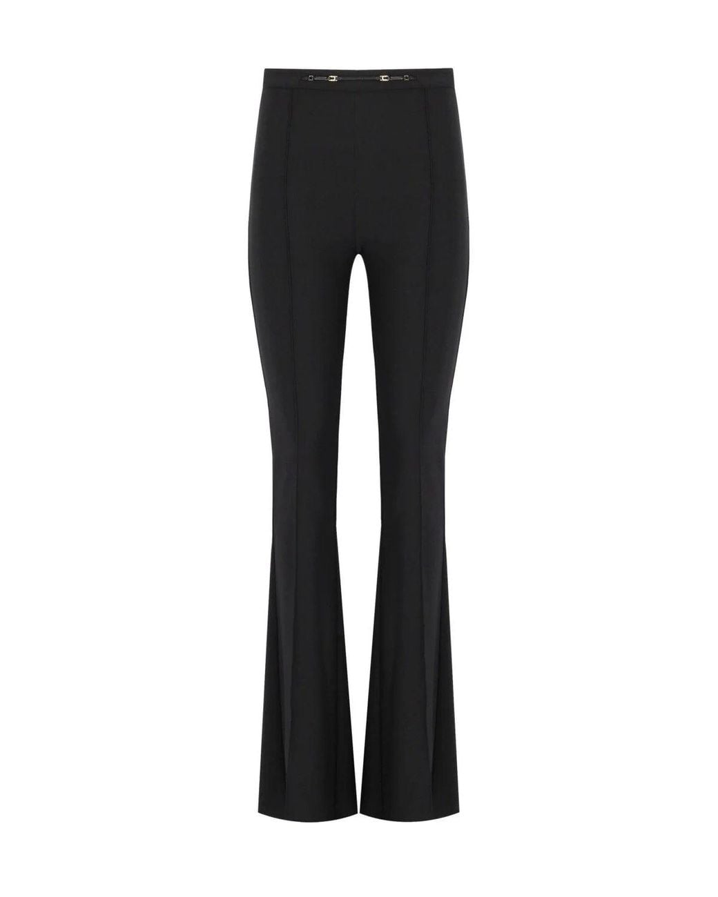Elisabetta Franchi Black Flared Trousers