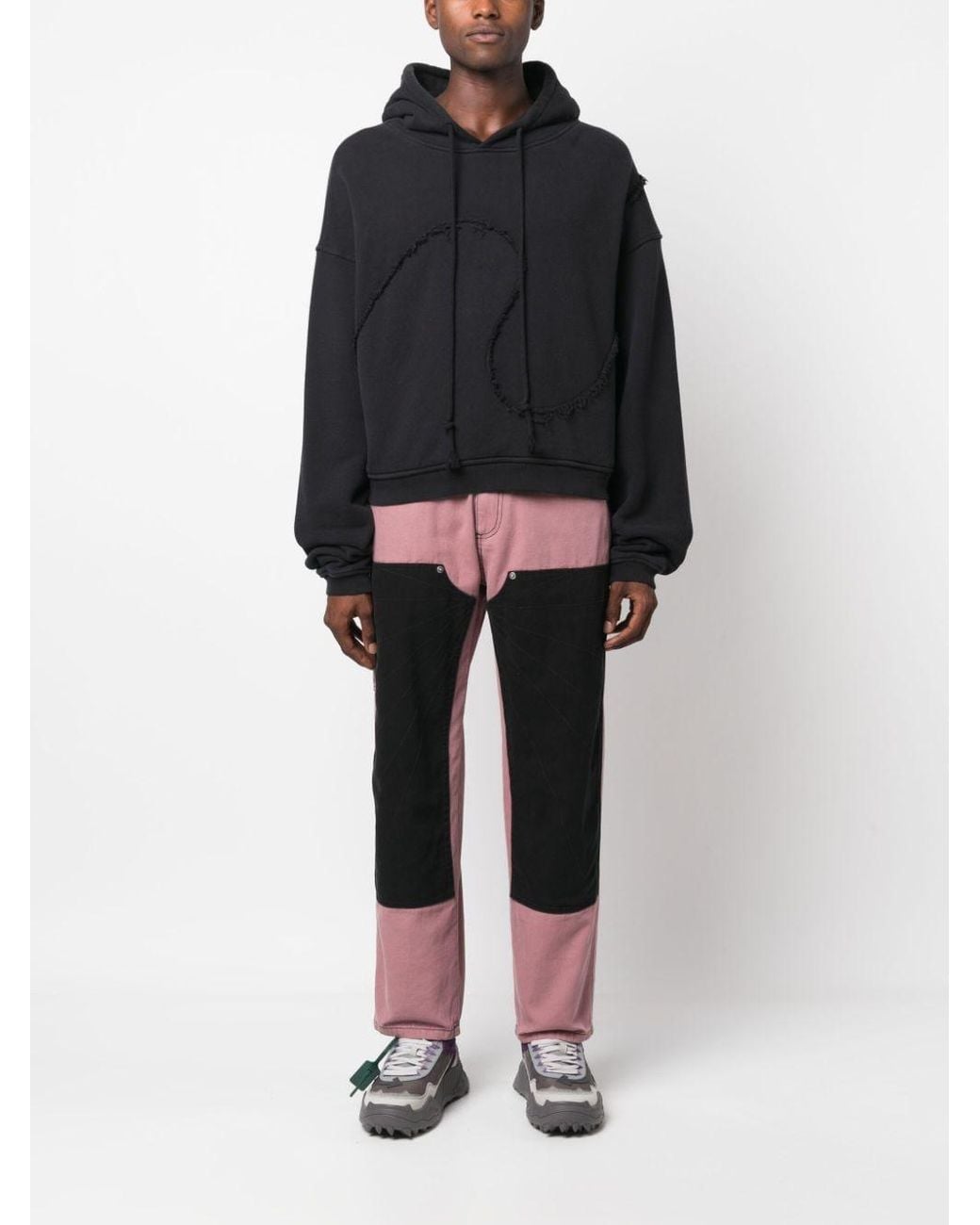 Rassvet (PACCBET) Pink Tonal-Stitched Knee-Panel Jeans for men