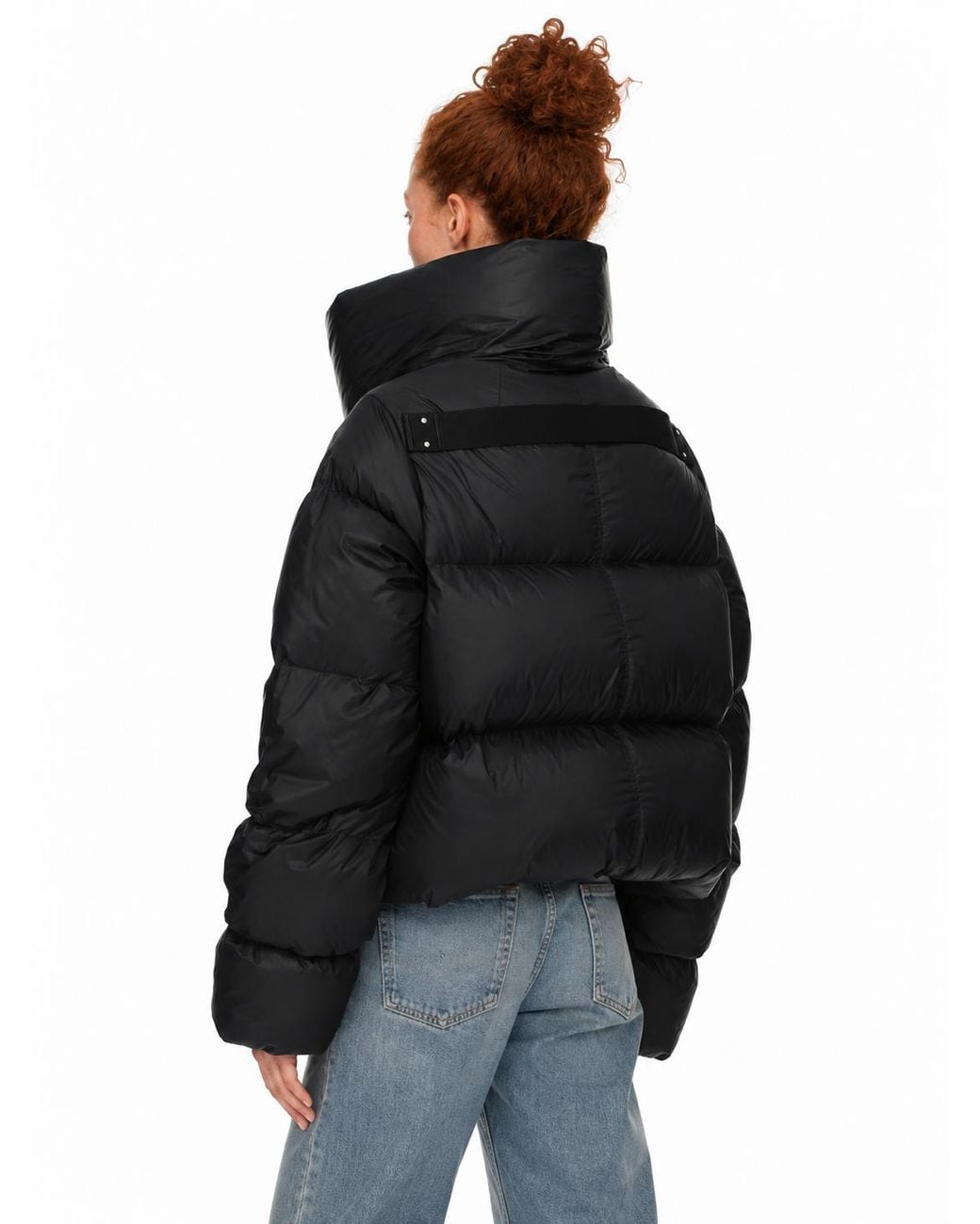 Rick Owens Trechterhals in het Black