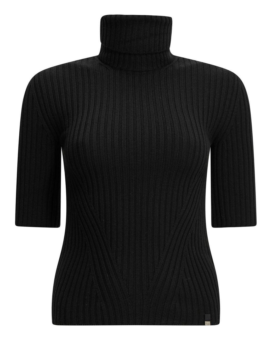 Herno Black Wool Turtleneck Sweater