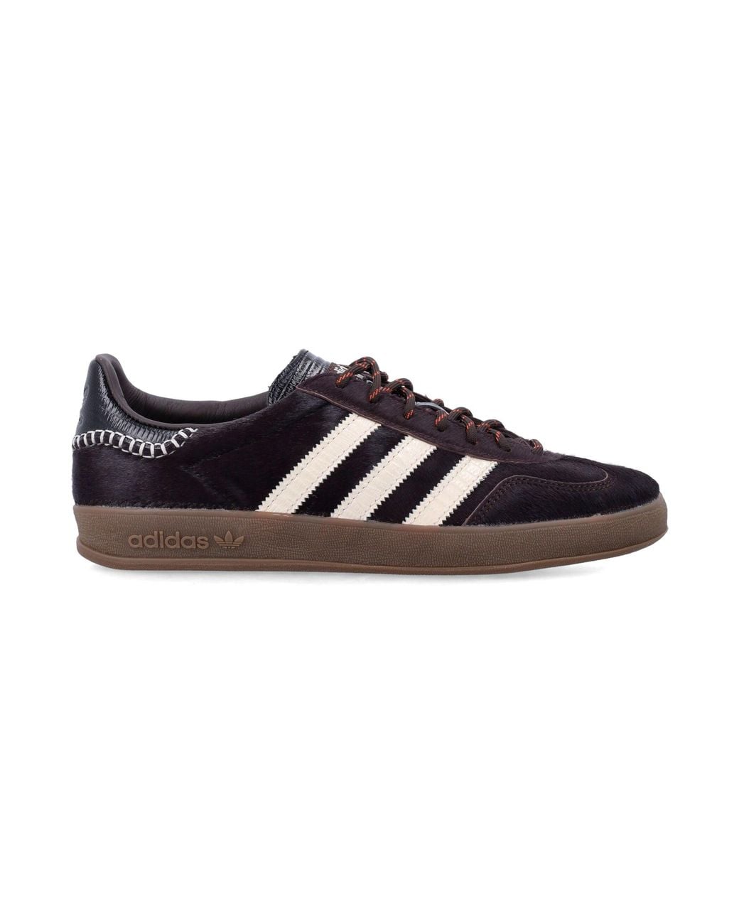 Adidas by Wales Bonner Black Gazelle-Inspired Leather Sneakers With Eva Midsole