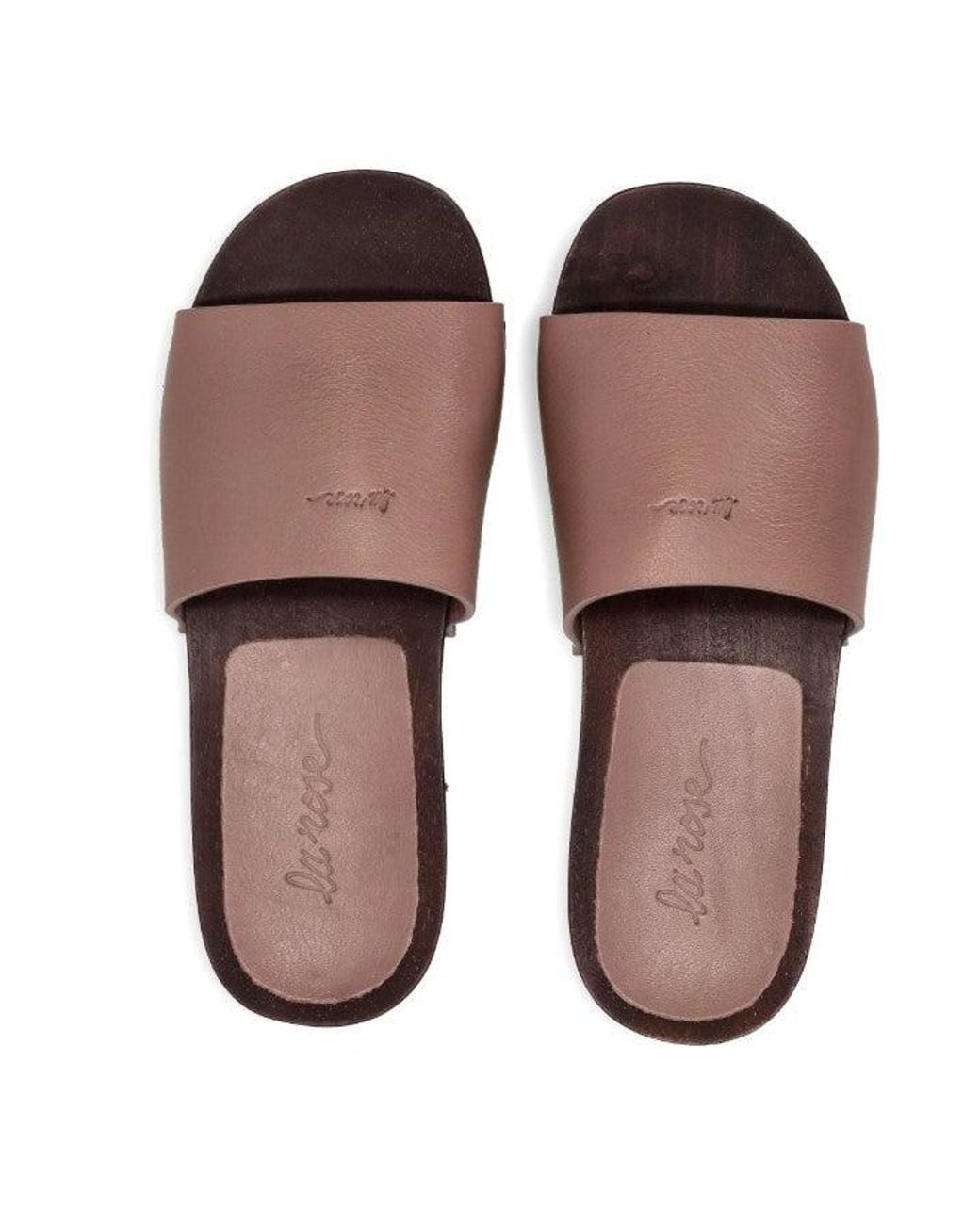 LA ROSE Brown Zoccoli Pelle