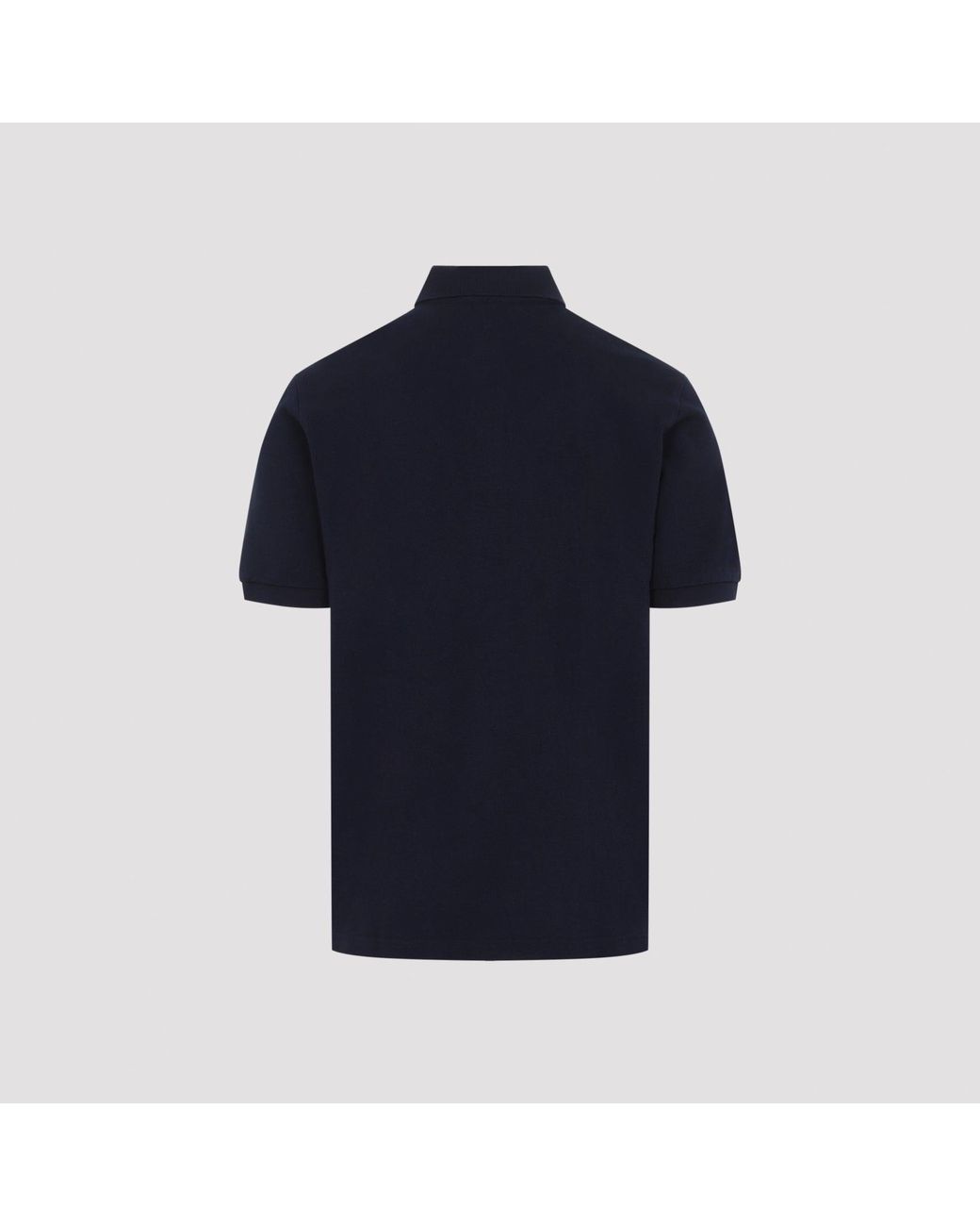 Etro Blue Roma Printed Detail Polo