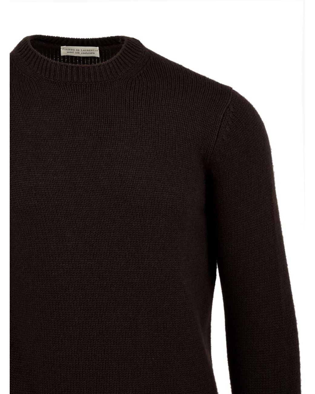 Filippo De Laurentis Black Sweaters for men