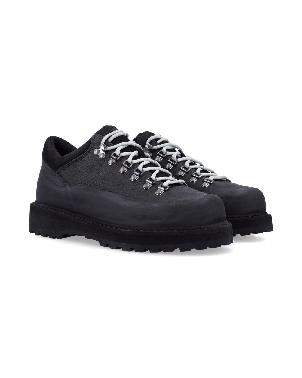 Diemme Black Cornaro Gomma Leather Shoes