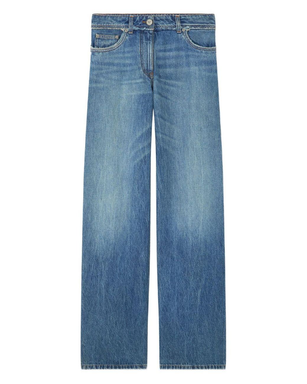 Versace Blue Denim Cotton Jeans