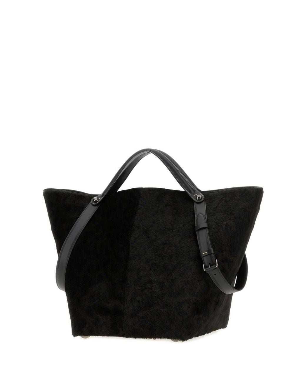 Maison Margiela Black Printed Calf Hair Dress-Age Shopping Bag