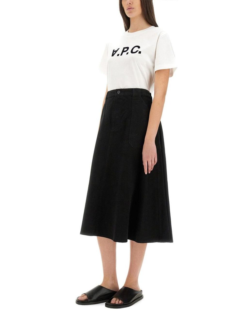 A.P.C. White T-Shirt With Logo