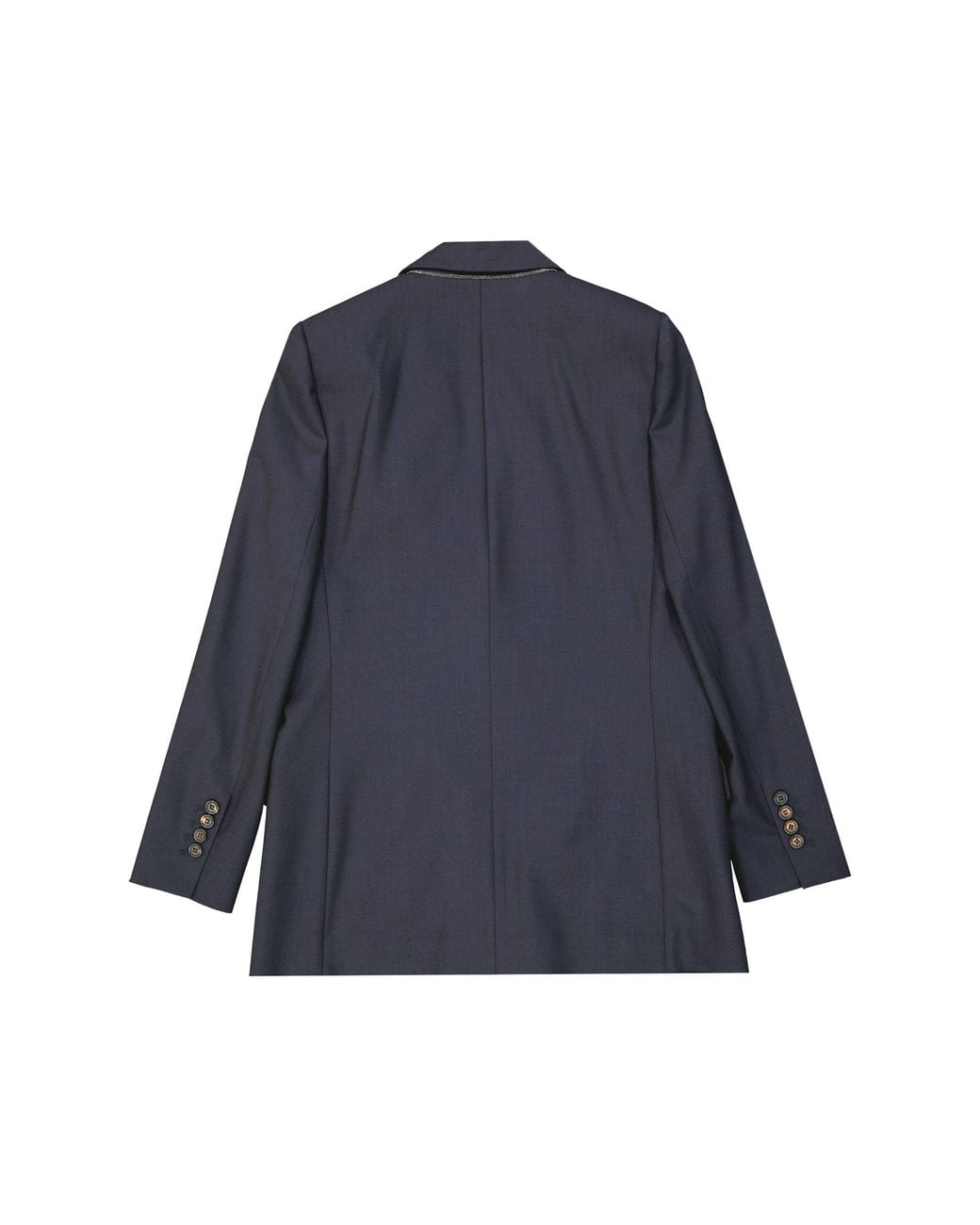 Brunello Cucinelli Blue Virgin Wool Jacket