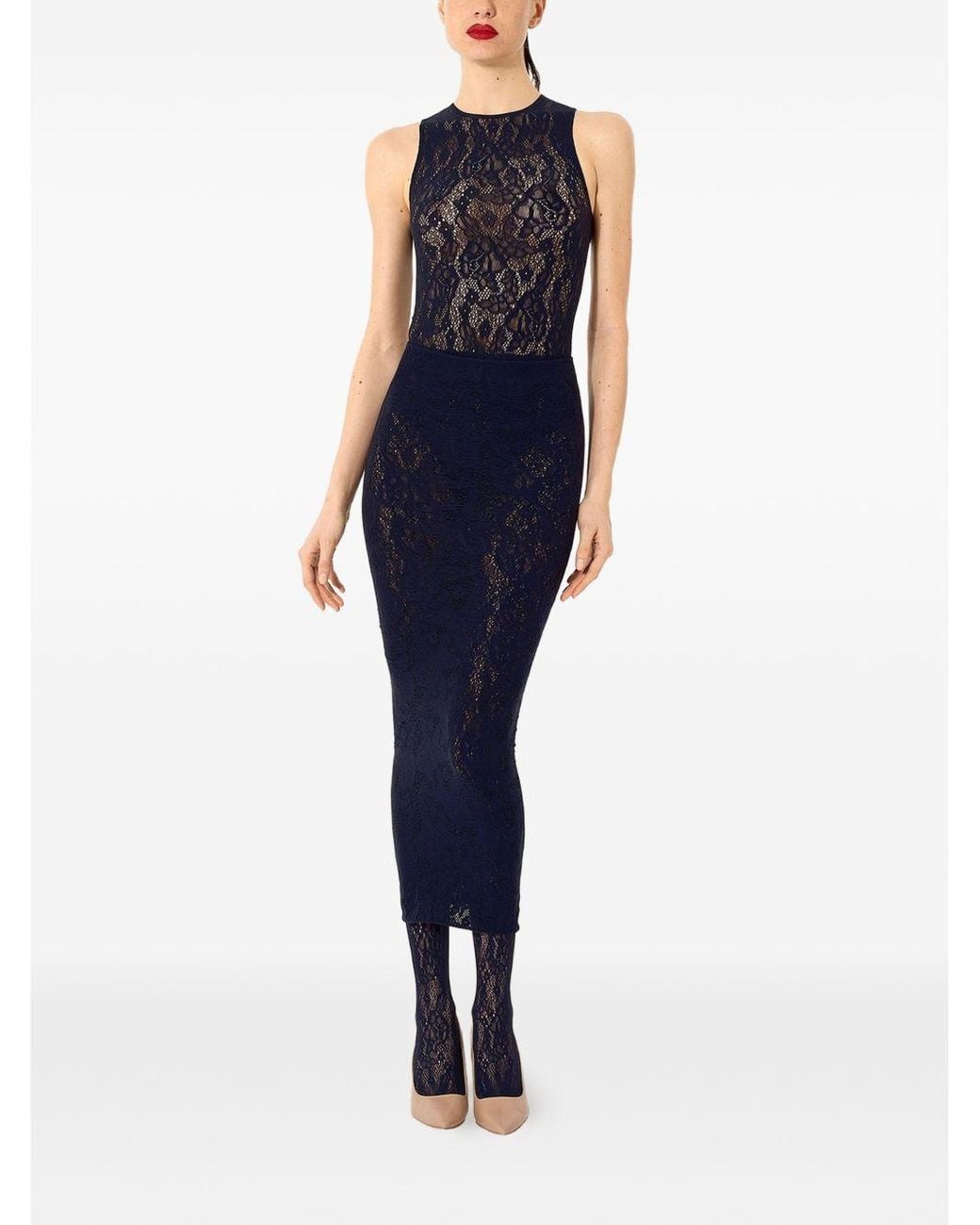 Wolford Black Infinite Rose Bodysuit