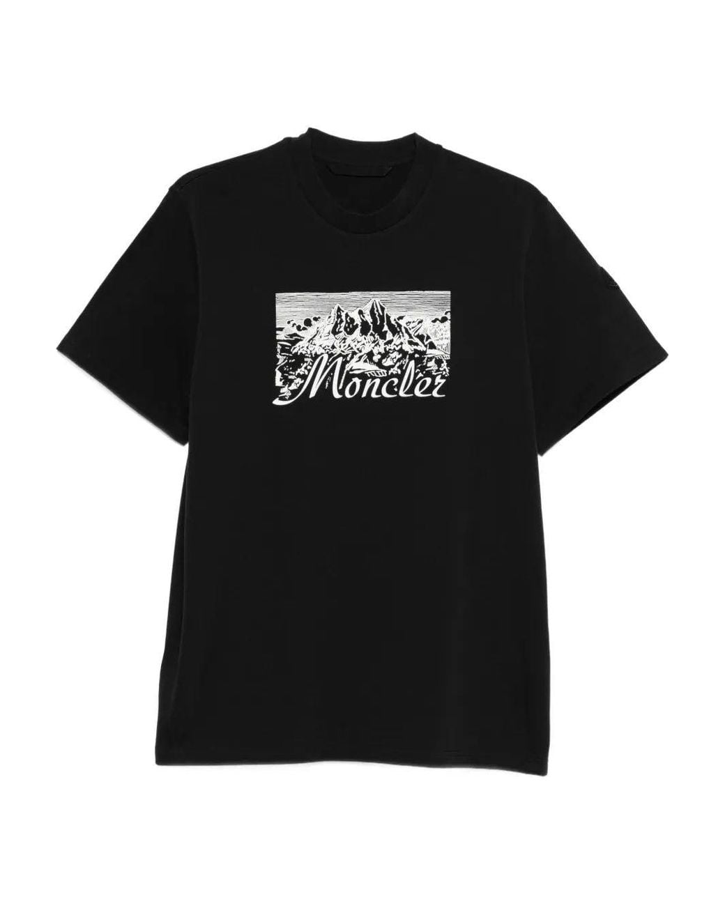Moncler Black Ss T Shirt for men
