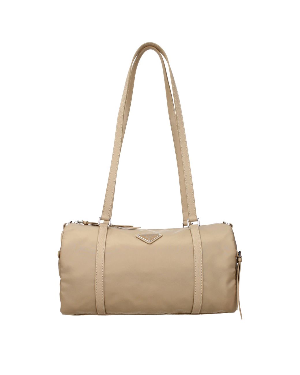 Prada Natural Shoulder Bags Of Or Camel Fabric