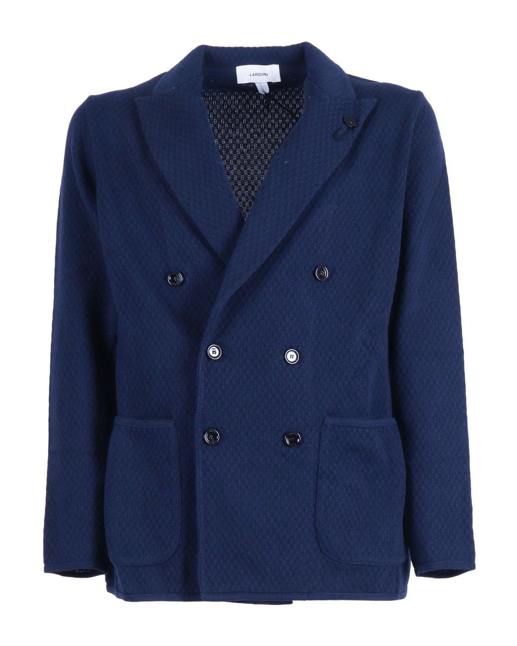 Lardini Blue Giacca Maglia Uomo
