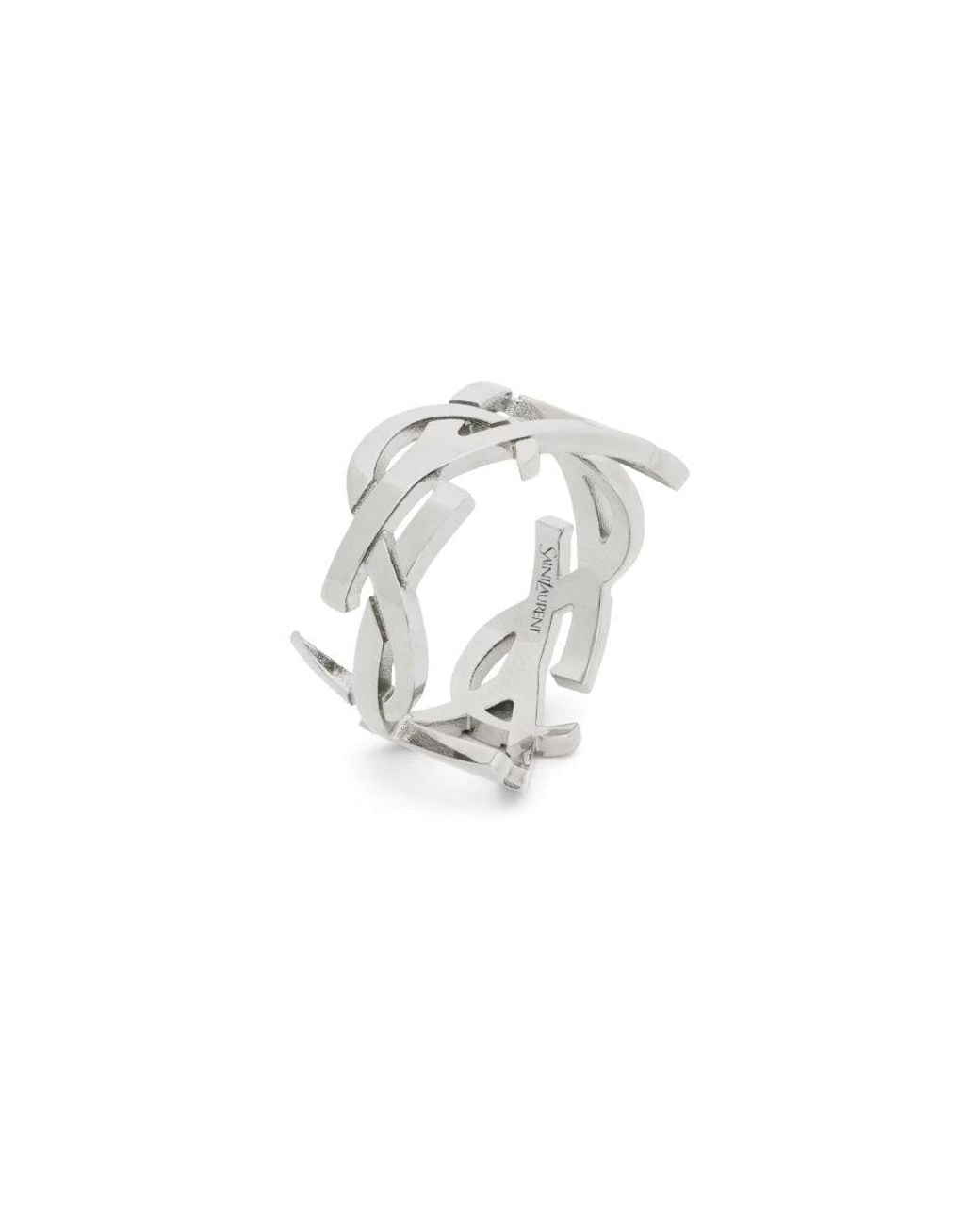 Saint Laurent White Anello "Cassandre"