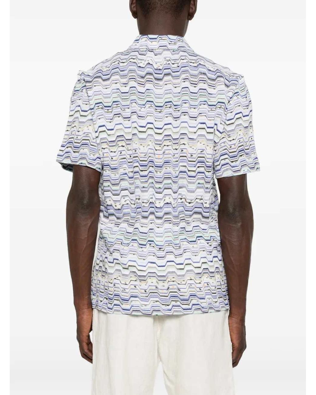 Missoni Gray Zigzag Polo