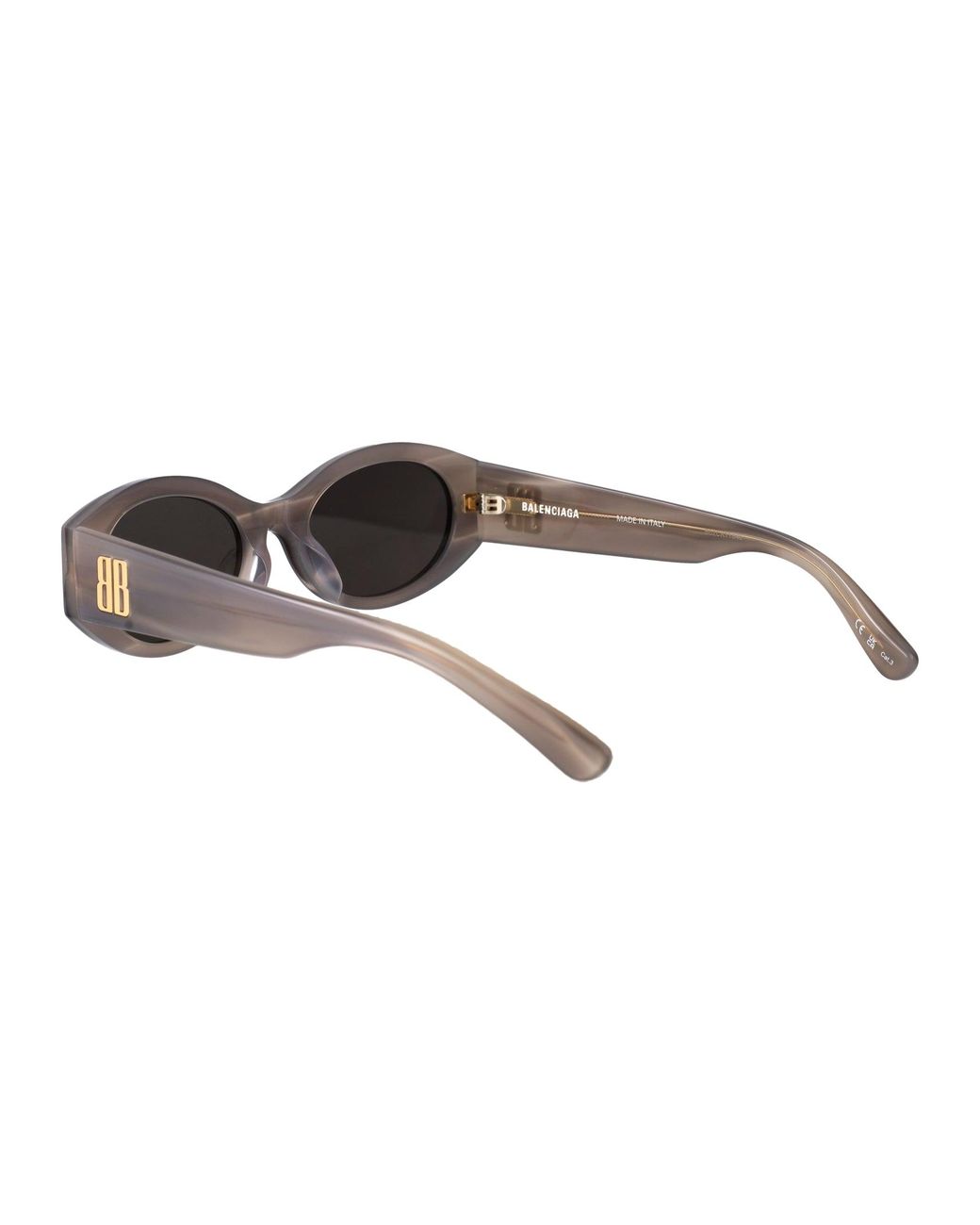 Balenciaga Brown Acetate Sunglasses