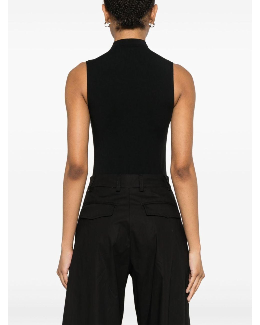 Wolford Black Sleeveless Bodysuit