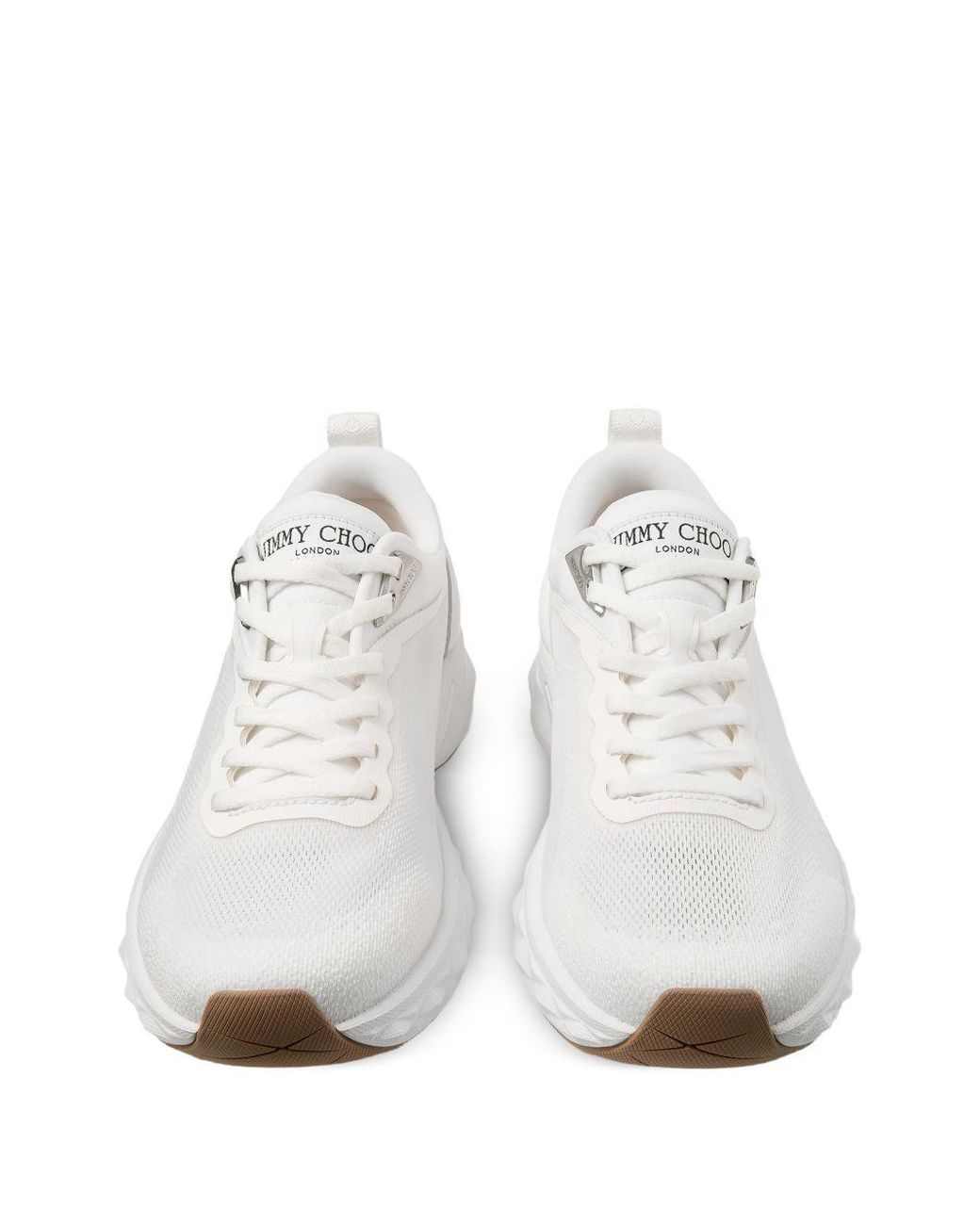 Jimmy Choo White Diamond Run Sports Shoes