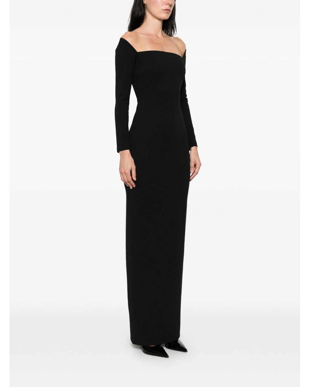 Solace London Black Lolita Maxi Dress