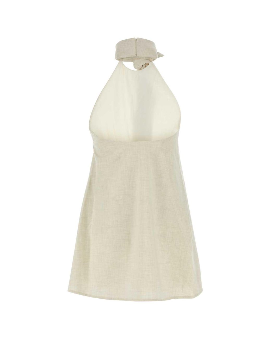 Camilla & Marc White Sand Stretch Polyester Blend Floris Top