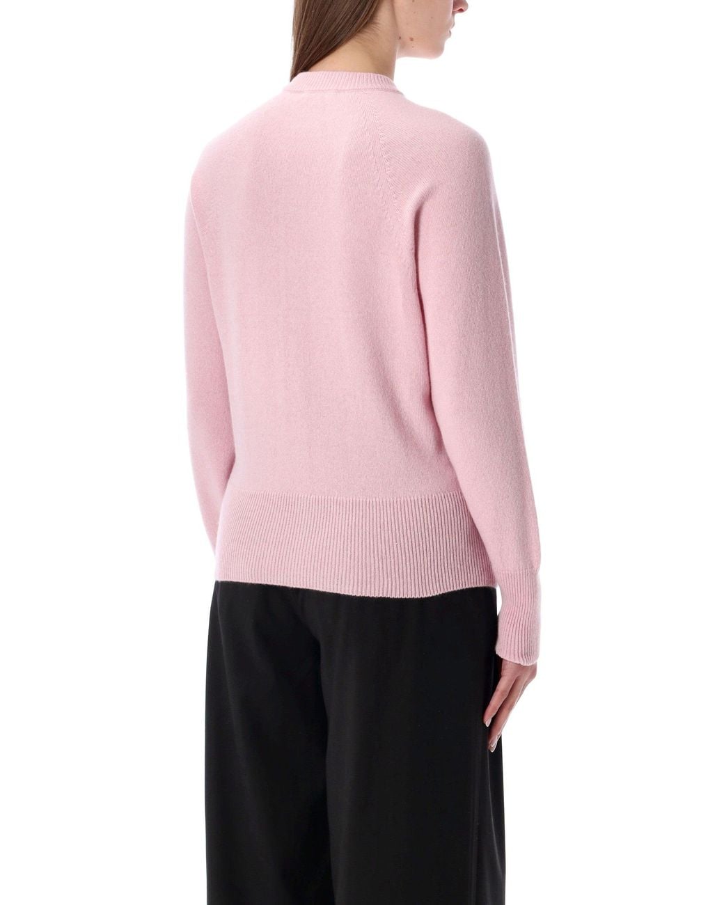 Balmain Pink Eco-Cashmere Buttoned Cardigan