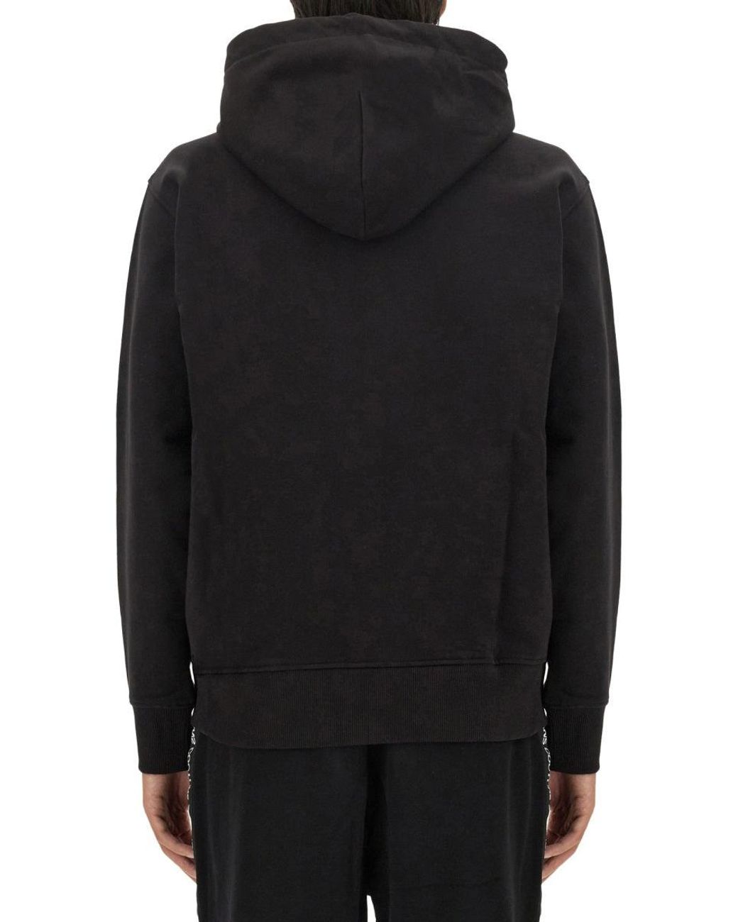 Versace Jeans Couture Black Sweatshirt With Logo for men