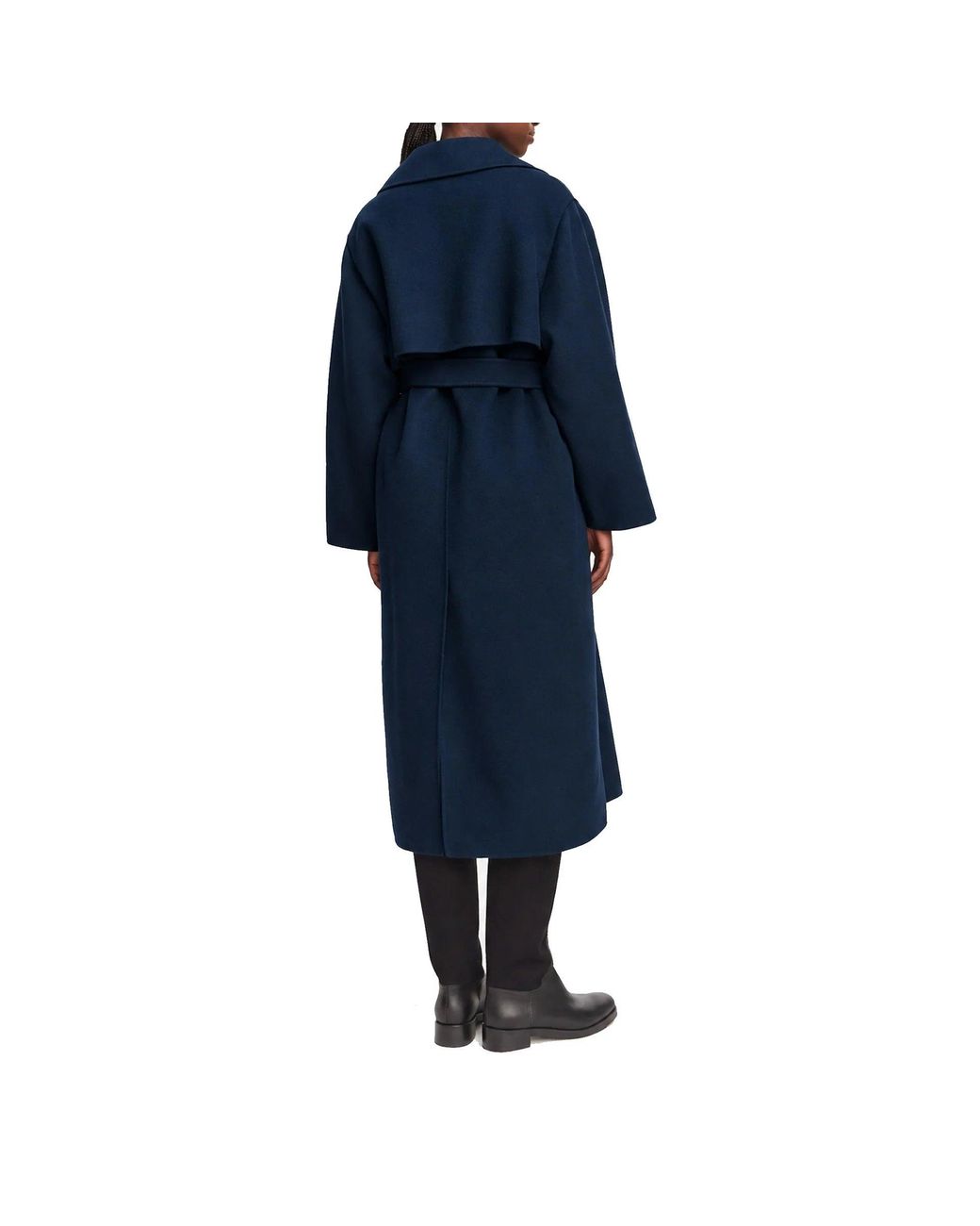 Weekend by Maxmara Blue Weekend Operoso Wool Coat