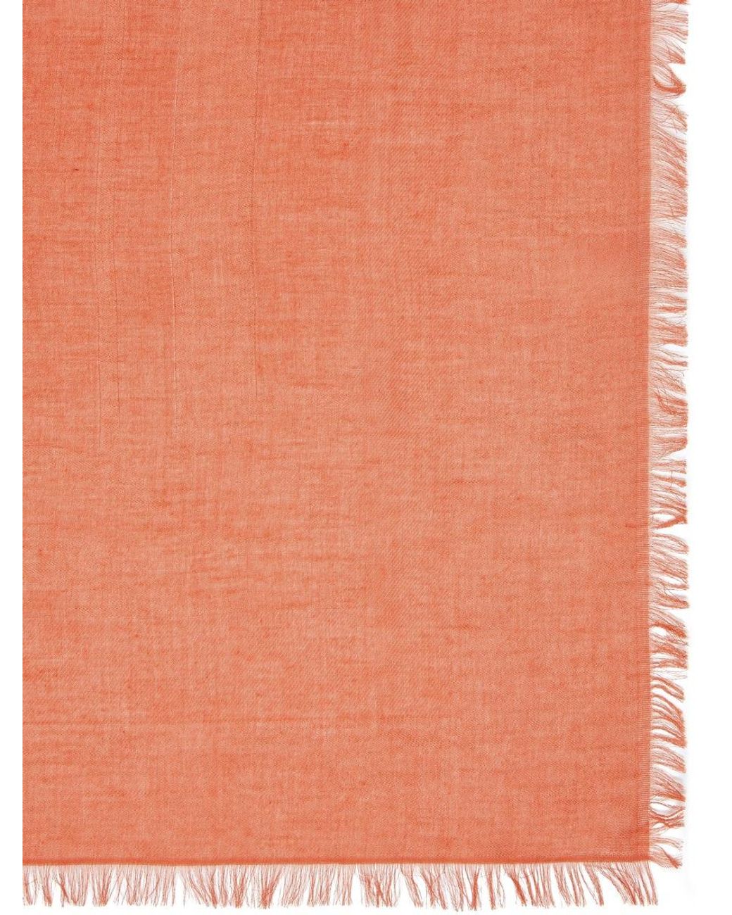 Max Mara Brown Cotton Jacquard Shawl Scarf