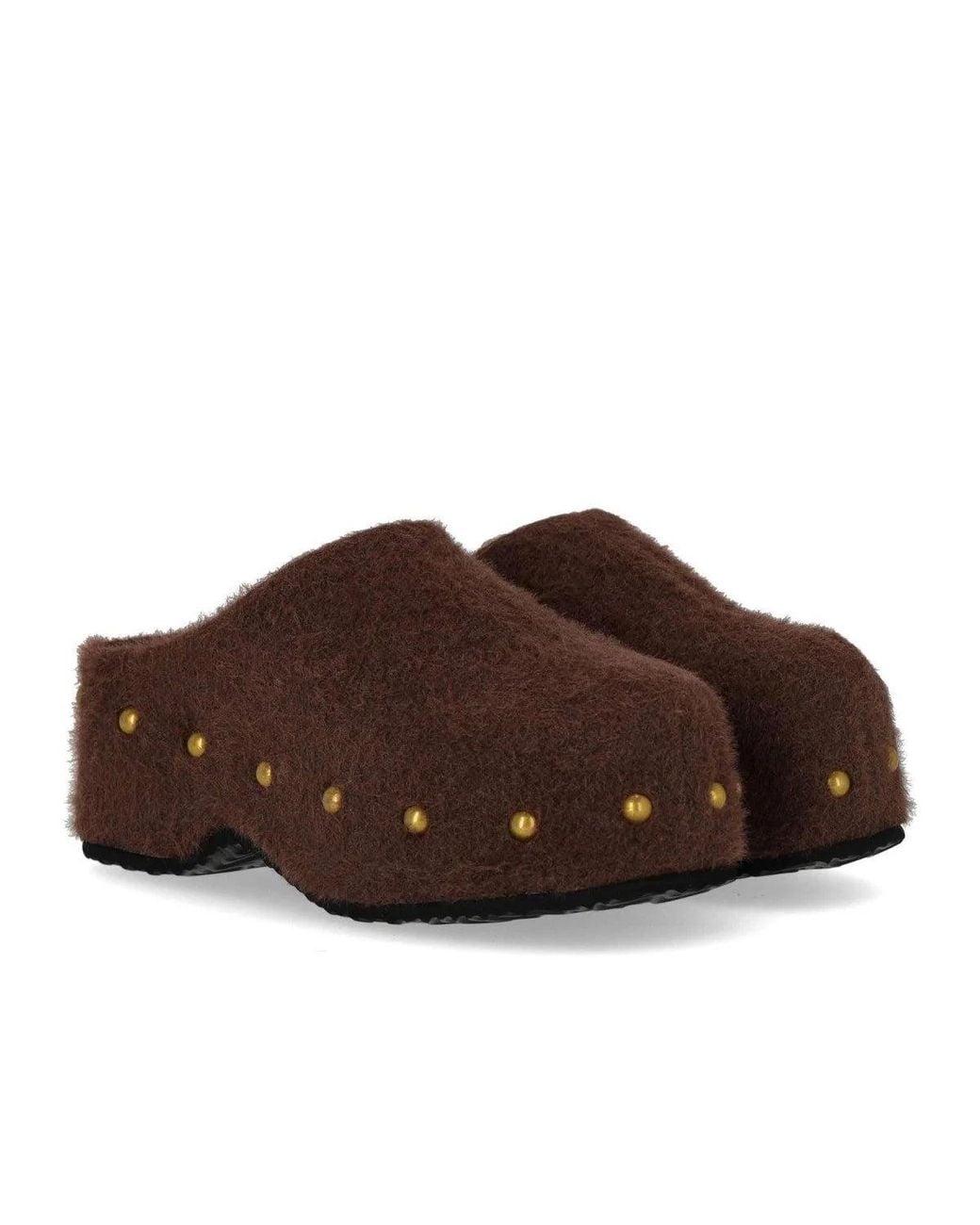 MISS OLIVIA Brown Carola Mohair Clog
