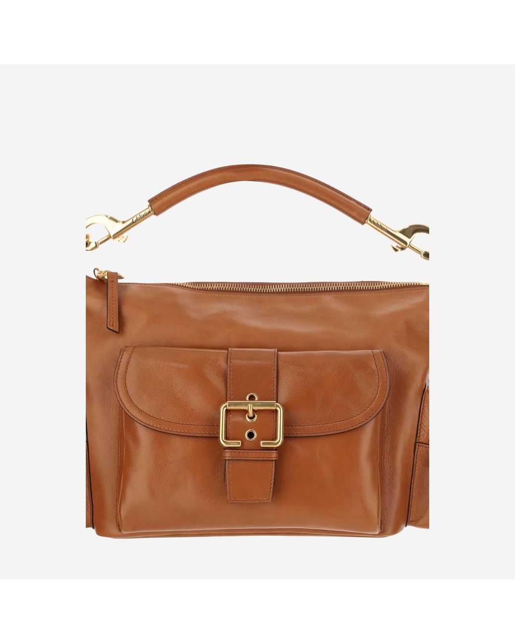 Chloé Brown Leather Camera Bag