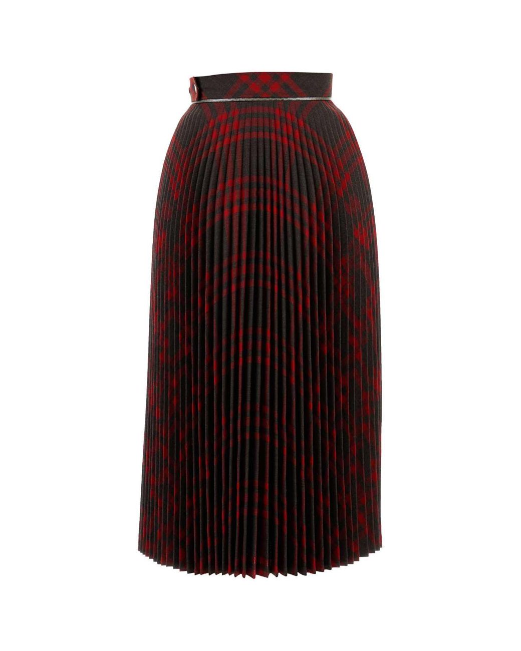 Burberry Purple Embroidered Jersey Skirt